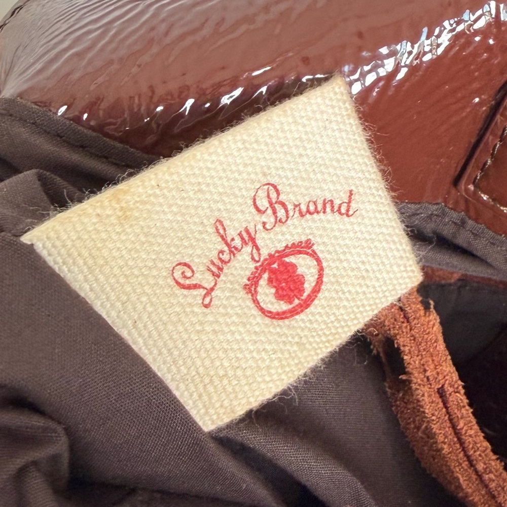 Vintage lucky brand suede leather hobo Shoulder bag purse - Picture 9 of 16